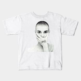 Sinead O'Connor Vintage Distressed Kids T-Shirt